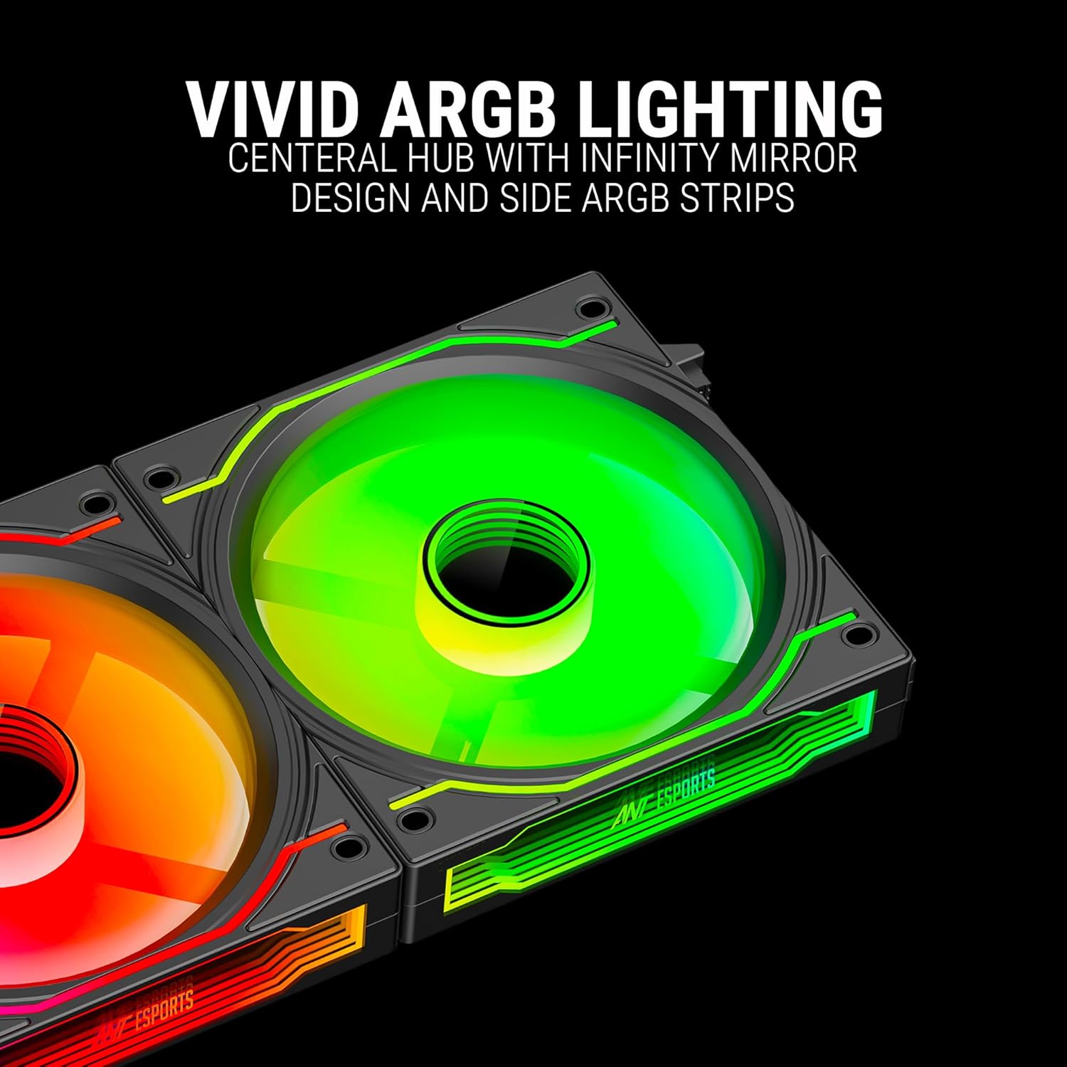 Ant Esports Crystaflow 3 in 1 120 ARGB Case Fan Kit